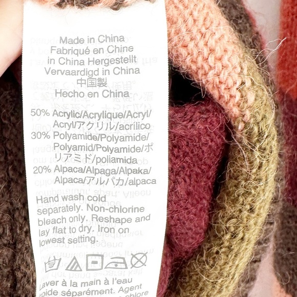 Madewell Chelsea Pocket Pullover in Multi-stripe Sz XXS - Picture 5 of 6